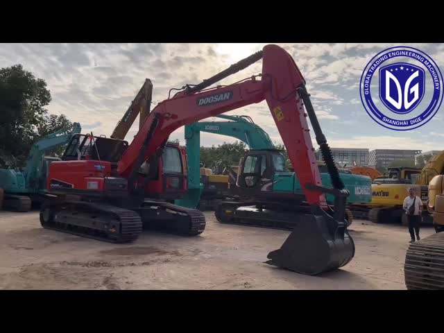Used Doosan DX225 22.5Ton Crawler Excavator Almost New And In Excellent Condition On Sale video