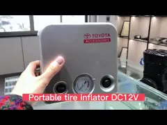 Автомобильный нагнетатель шин DC12V воздушный компрессор Пластиковый мини-воздушный насос video