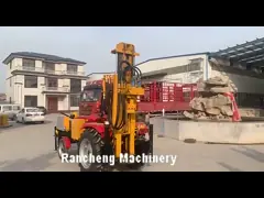 200m Depth Borehole Drilling Machine 40hp Horse Power Trailer Mounted Drill Rig