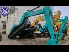 20T SK200D Использованный экскаватор Kobelco Гидравлический экскаватор Crawler video