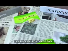 Bolsa de plástico de embalaje de alimentos sellada de tres lados sin fugas acepta personalizado video