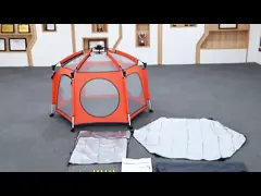 Шатер попа детей вверх складывает прочь настроенную створку младенца замков системы секунд двойную вверх по шатру игры video