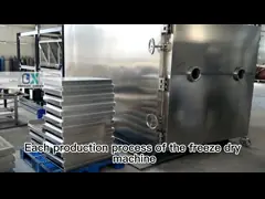 Βιομηχανική συσκευή στεγνώσεως ψύξης με κενό 100 kg/παρτίδα τροφίμων με συμπιεστή Bitzer