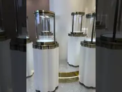 Vitrina de joyería multifuncional con atractivo color rosa video