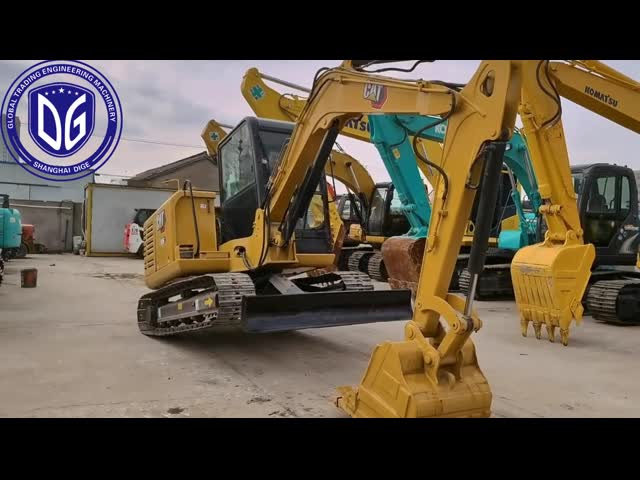 Precise digging control 306E Used caterpillar excavator User-friendly controls video