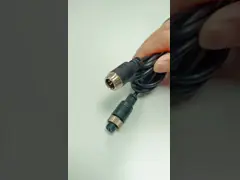 Специальный M12 6 ядро мужского на женский датчик проволока кабеля видеокамеры расширения video