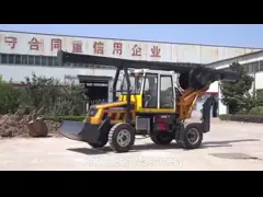 6 - 10m Piling Hole Depth Auger Rotary Drilling Rig 34KW Diesel Engine Power