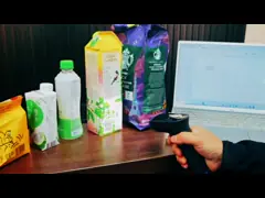 Беспроводный сканирующий пистолет для штрих-кодов Bluetooth Android с декодированным мигающим 2D сканером QR-кодов video