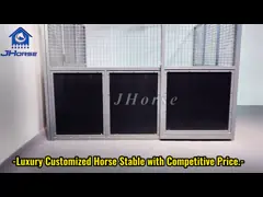 Prefabricated  HDPE Classic Equine Horse Stall Panels Horse Stable Sliding Door