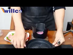 Aluminium Alloy Portable Barbecue Grill Commercial Cooking Equipments Black