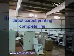 Large Format Digital Fabric Printer 4000mm Nylon Digital Carpet Printing
