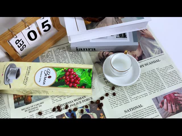 Sacos de empacotamento do café 1Lb Gusseted da folha com o saco de empacotamento de alumínio prined válvula