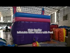Popular Commercial Inflatable Water Slides with Pool