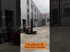 Load Capacity 1500kg To 2000Kg Reach Stacker Forklift 3m Narrow Aisle Travelling Reach Trucks