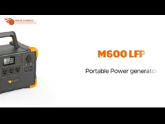 Inversor de onda senoidal puro Mini generador de energía solar con capacidad de batería de 614Wh