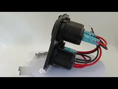 Специализированный автомобильный переключатель панель сигаретный зажигалка разъем и светодиодный включенный отключенный переключатель video