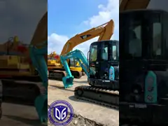 Подержанный гидравлический экскаватор SK55 Kobelco Mini Crawler,5.5 тонны, 90% новые, готовы к продаже video
