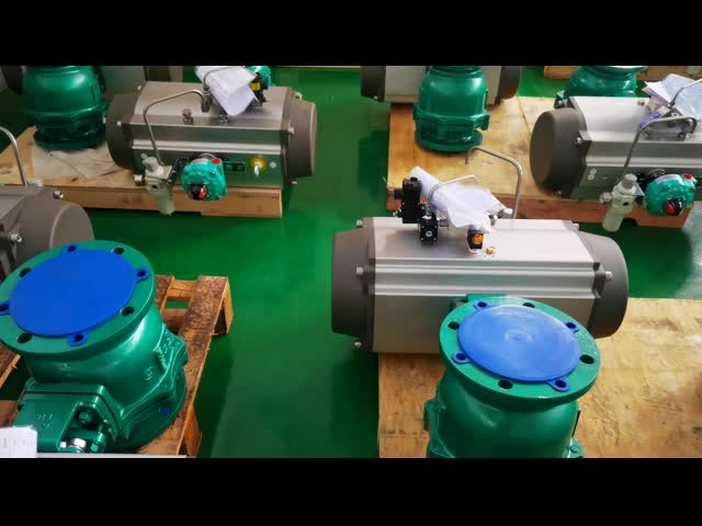 Круговой клапан с двойным пневматическим приводом ATEX