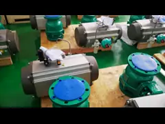 Сертифицированный ISO ATEX пневматический шаровой клапан с приводом video