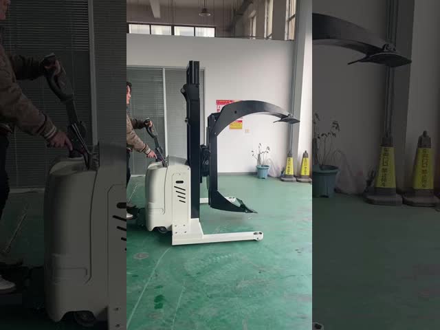 KAD 電動紙ロール固定スタッカー 500KG 1000 kg 0.5T 1T 360度回転の紙ロールロールスタッカー