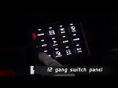 4 Gang Ford Switch Panel Circuit Control System Rocker Switch с релейной системой / светильниками для стирки video