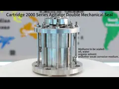 Cartridge 2000 Series Double Mechanical Seal For Agitator ISO9001:2008 Approval