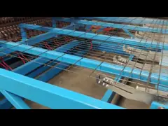 Емкость машины 300 Rolls ячеистой сети высоты крена 2.4m сваренная в день video