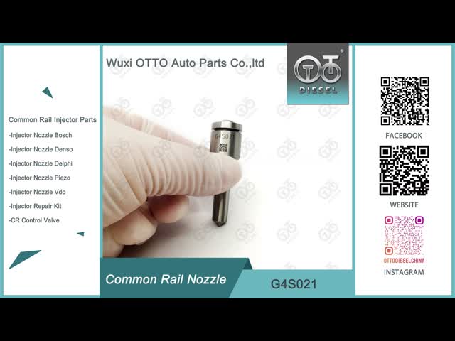 G4S021 Denso Common Rail Nozzle for Injectors 295050-0290 and 33800-4A950 Compatible with Hyundai Engines