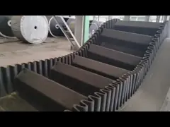 Противопереполненный конвейер из резиновой стали с колонной video