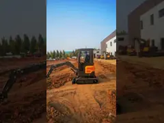 Компактный мини-экскаватор H15 с вместимостью в 0.025 м3 video