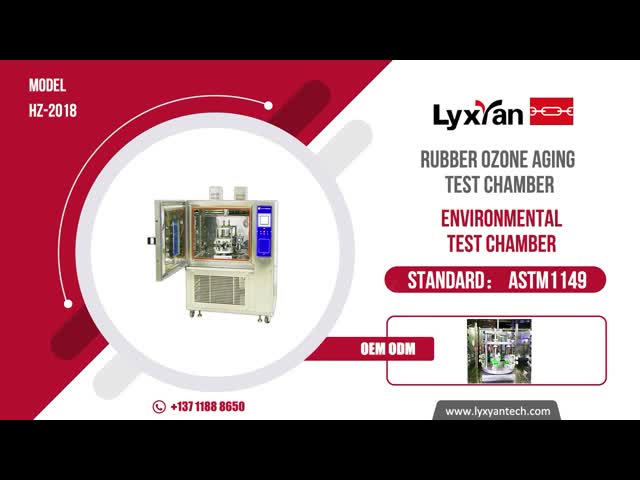 Ozone Environmental Testing Machine Rubber Ozone Stability Accelerate Aging Test Chamber Standard RT+10～+80℃  ASTM1171 video