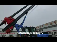 Máquina de perforación rotativa de pozos de agua montada en rastreador 170KW Motor 40m Profundidad de acumulación