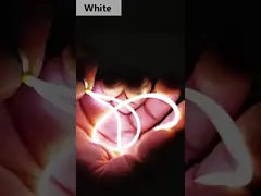 DC3V Гибкая светодиодная нить 300 мм 200 чипов 2700K 2700K Инканденсцентная светодиодная гибкая нить video