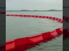 ПВХ плавучий барьер пенообразный резиновый нефтяной бум Контейнерные порты / озера / оффшорные нефтяные бумы video