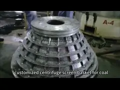 Нержавеющая сталь сетка фильтр клин проволока центробежная корзина уголь обезвоживание цилиндр ситовой экран video