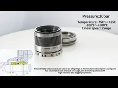 High Temperature Metal Bellows Seal JG69 Model For Clean / Sewage Water