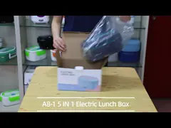 CE Электрические коробки для обеда 1.5L портативный водонепроницаемый контейнер для пищи из нержавеющей стали video