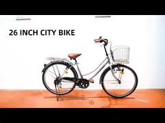 Classic Customized Logo Carbon City Bike 6 Speed Puncture Resistant for Riders 160-180cm