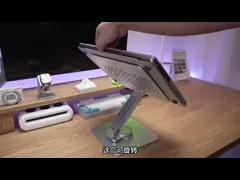 260*238*64MM 360 градусов вращение портативный серебряный складной подъемник алюминиевый ноутбук охлаждающий стенд поднос video