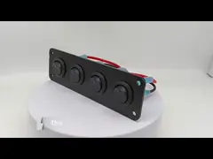 5 Gang Rocker Switch Panel 20A 3 Pin On Off 12V Зеленый переключатель для автомобилей грузовиков лодок video