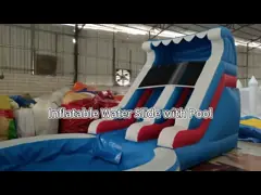Коммерческий надувный водоспускающий прыжок скачок дом замок бассейн водоспуска video