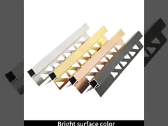 Плитка угловой краевой отделки Золотой алюминиевой натяжной декоративной полосы video