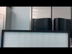 Умный дыхательный фильтр воздуха высокой плотности Hepa Алюминиевая рама Фильтры высокого потока воздуха video