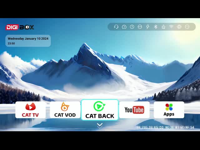 Digibox TV Streaming Media Player HD воспроизведение 1080P Android 12.0 Bluetooth