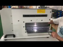 Пневматическая машина для депанелизации ПКБ с моторизированным линейным лезвием CWVC-2L video