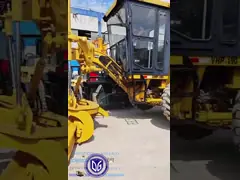 140k Caterpillar Использованный Грейдер Мощная гидравлическая машина video