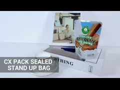 OEM ODM Пластиковая алюминиевая фольга Стоять одежда упаковочный пакет Закрытый упаковочный пакет для молока video