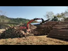 360度回転するロググリップ 木のグリップ
