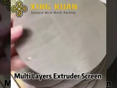 Сетка фильтра сваренная пятном штрангпресса Multilayers ячеистой сети 2 3 4 5 слоя video