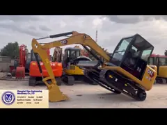 Подержанный CAT 303.5E 3,5тонный мини экскаватор Caterpillar,90%Новый, домашний мини-экскаватор video